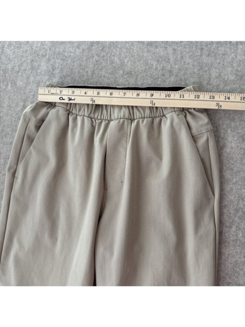 Lululemon ABC Pull On Pants Tan Slim Leg Mens XSmall - Picture 4 of 15